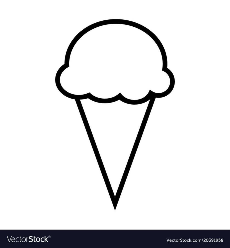 Download High Quality ice cream cone clip art outline Transparent PNG ...