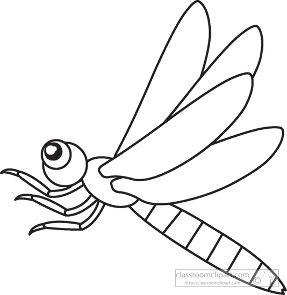 mosquito clipart outline