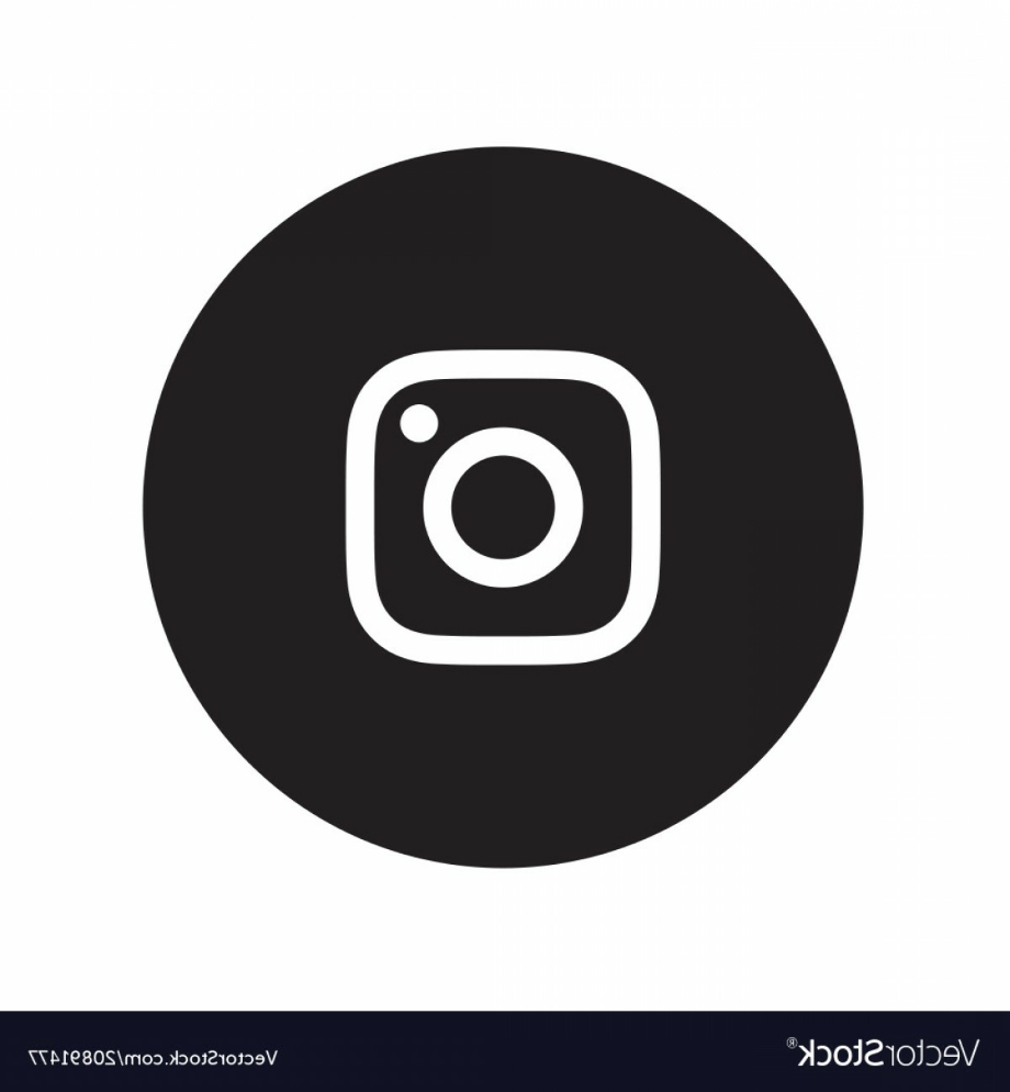 instagram logo white circular