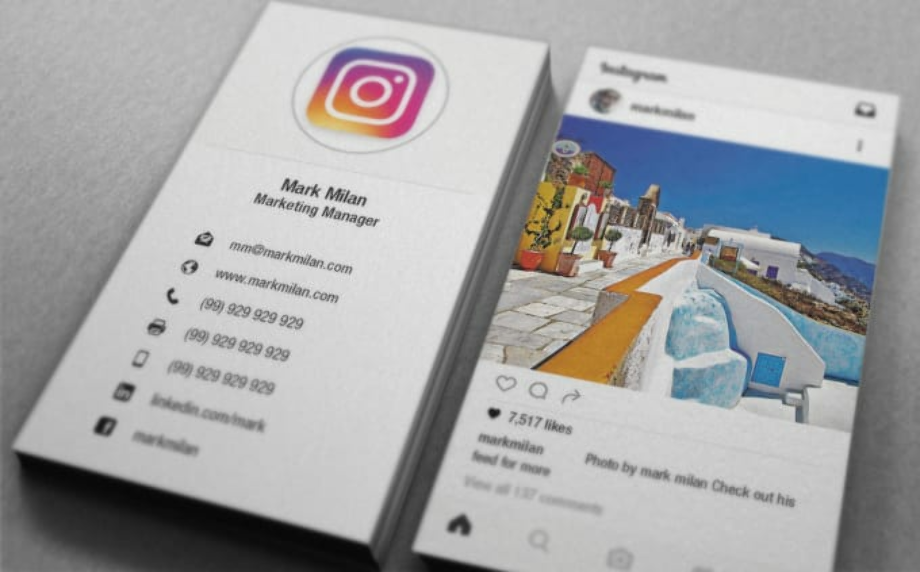 Instagram Logo Business Card Size