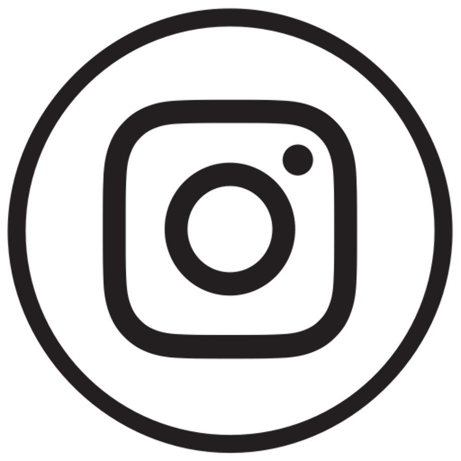 instagram logo white round