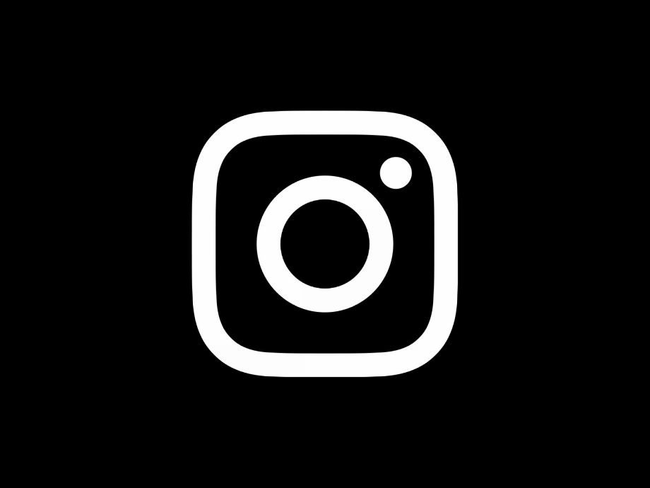 instagram logo vector black