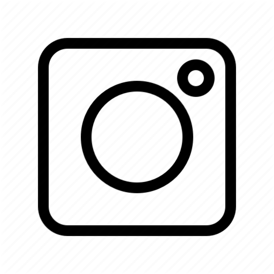 Instagram Logo White Outline 5 