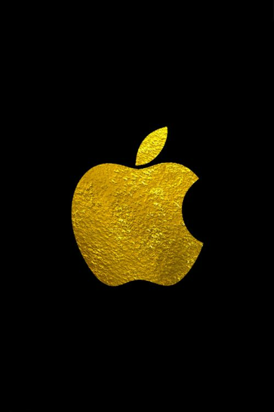 iphone logo gold