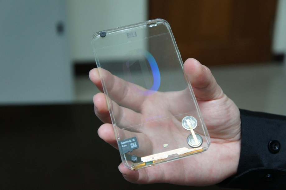 transparent phone high tech