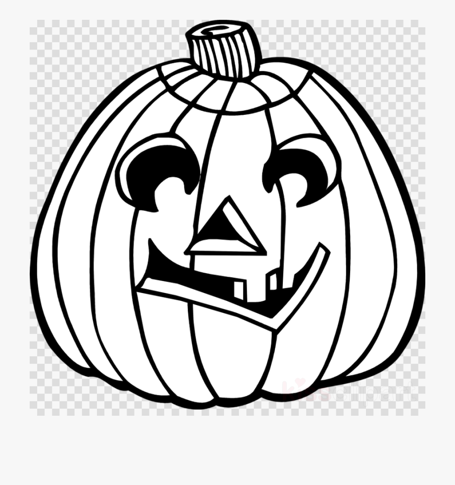 pumpkin clipart black and white transparent