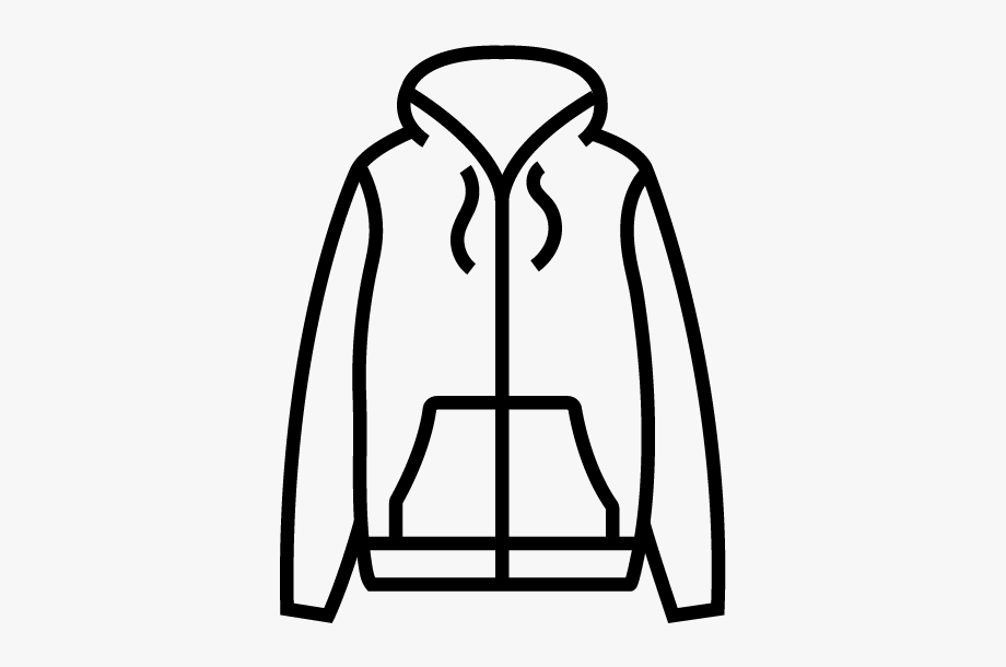 coat clipart black and white