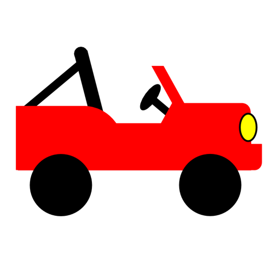 jeep clipart red