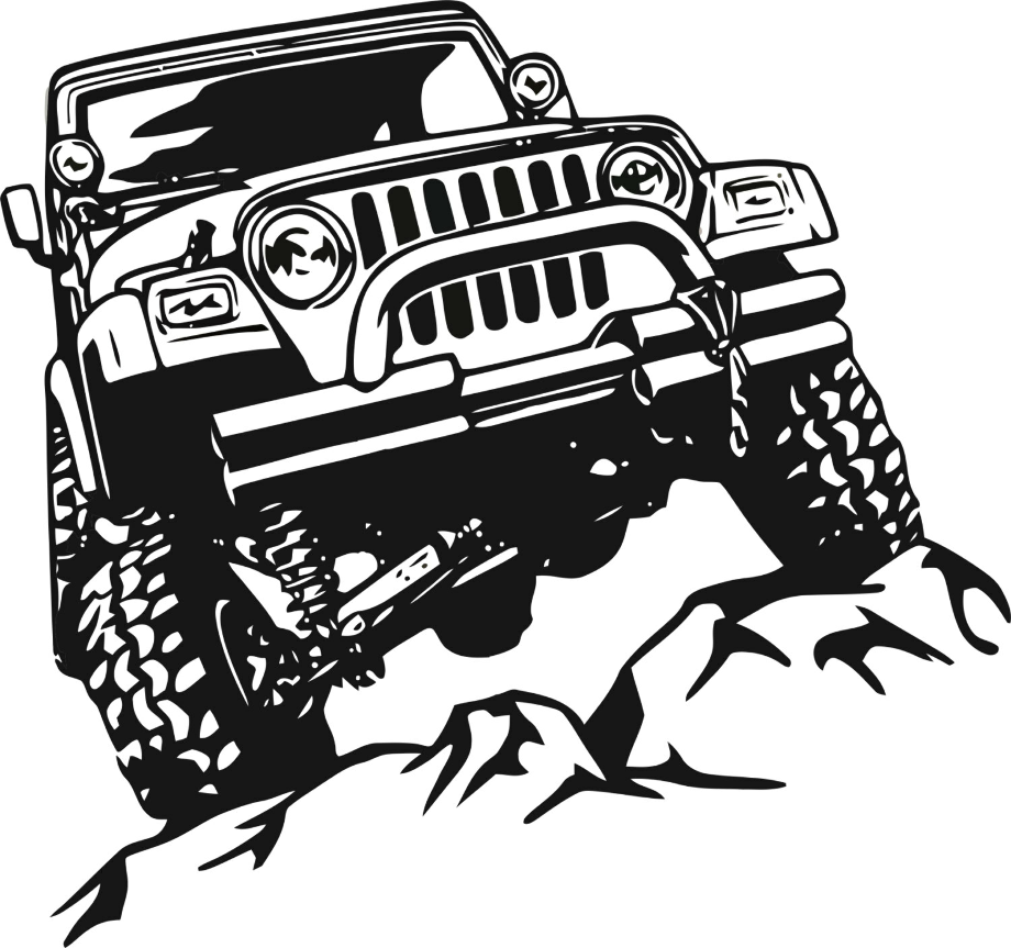 jeep clipart decal