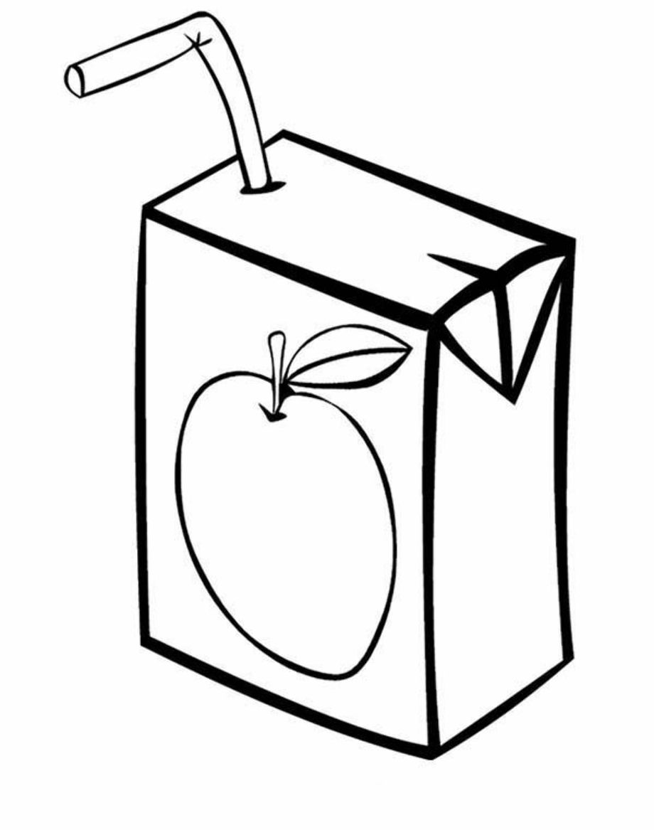 juice clipart coloring