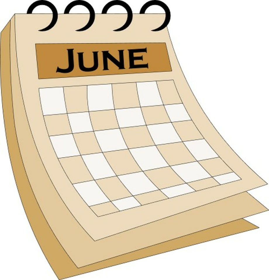 June Calendar Clipart