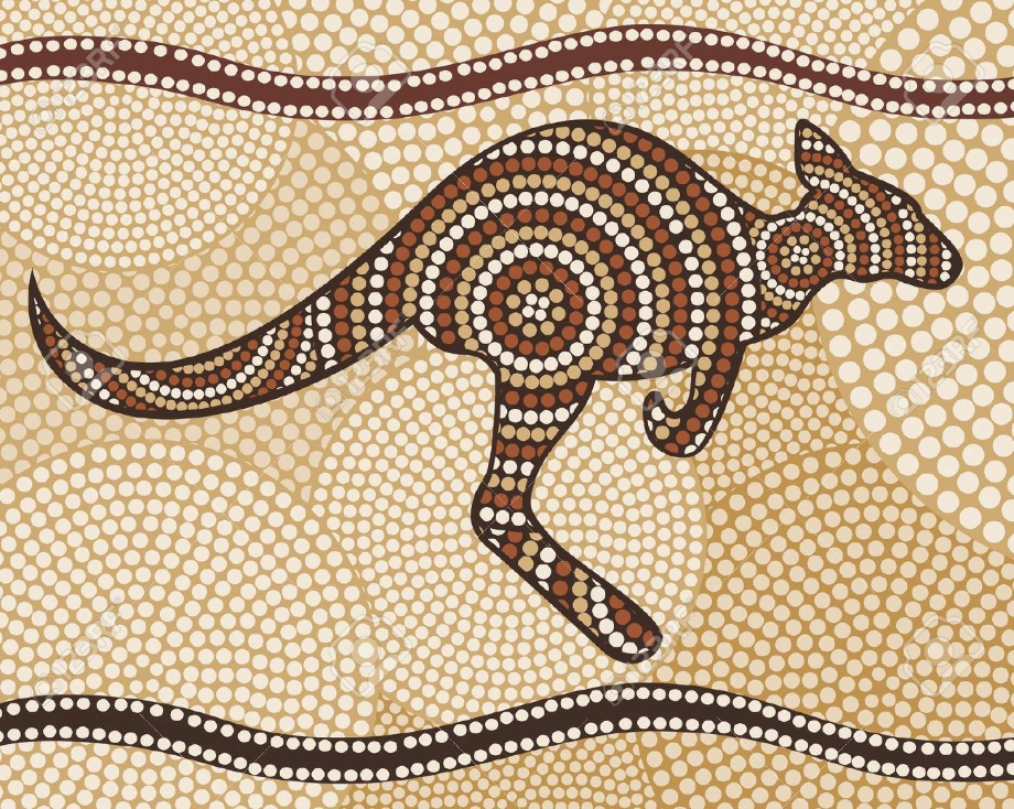 kangaroo clipart aboriginal