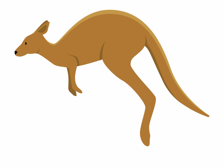 kangaroo clipart running