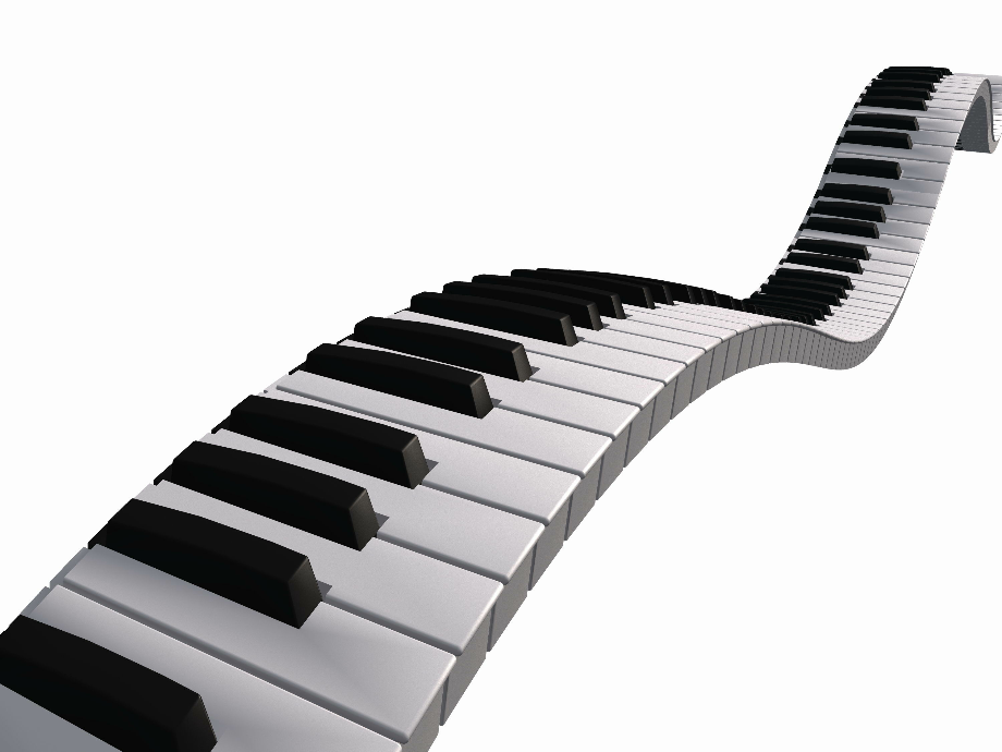 piano clipart curved