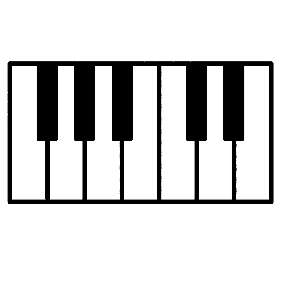piano clipart keys