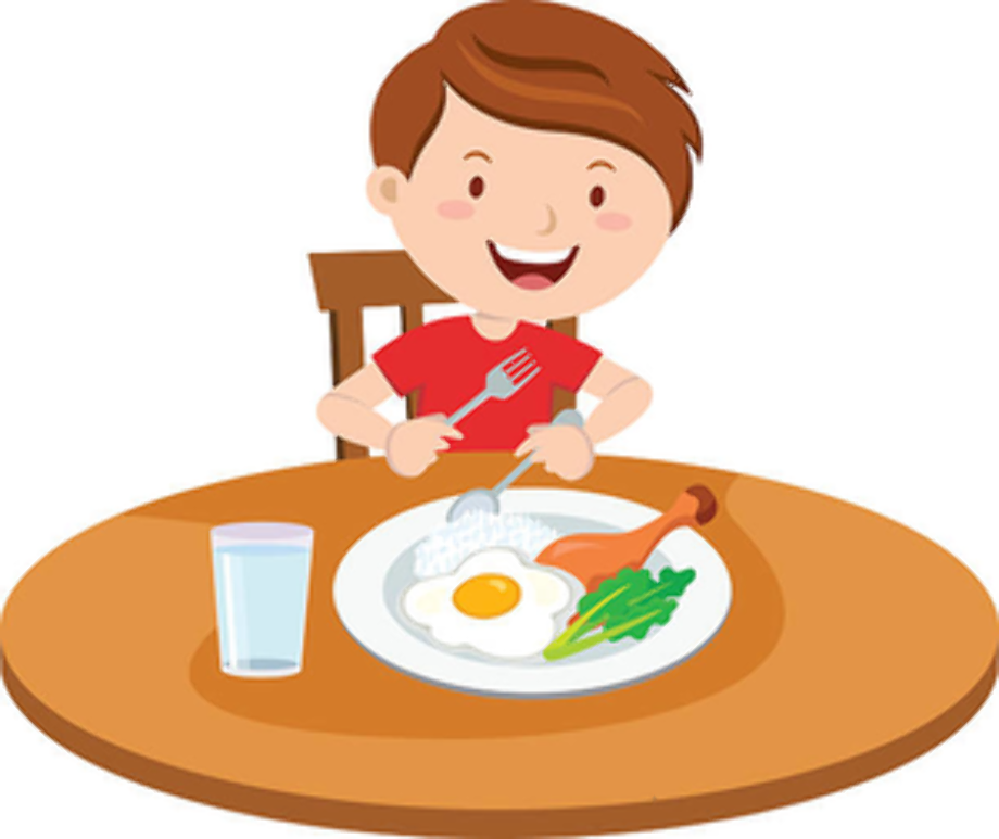 eating clipart child