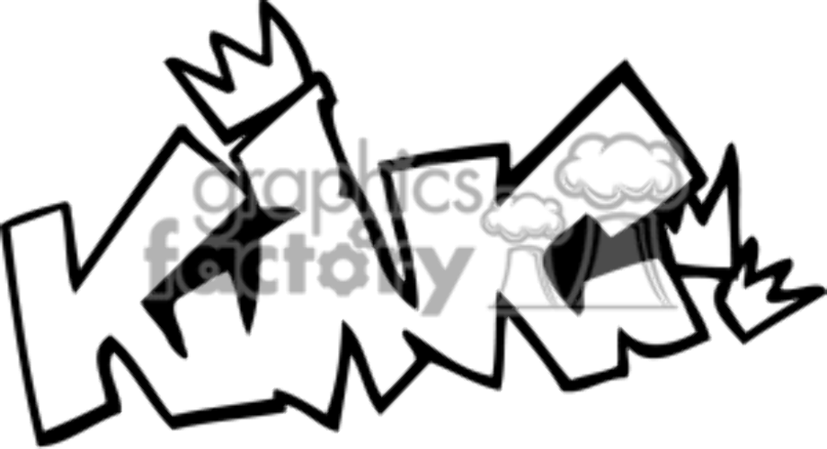king clipart word