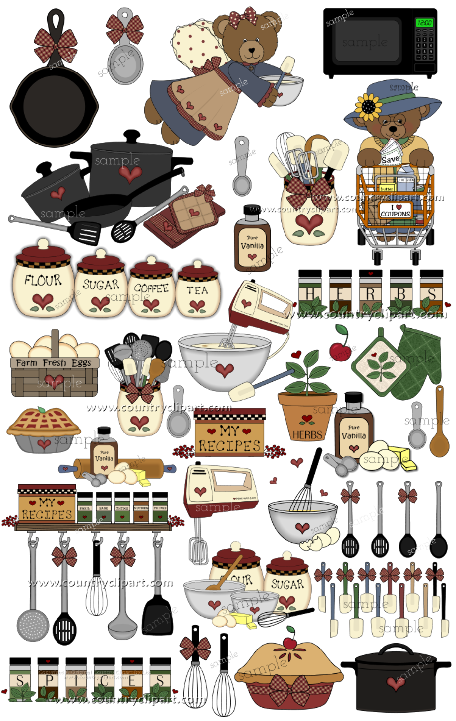 kitchen clipart country