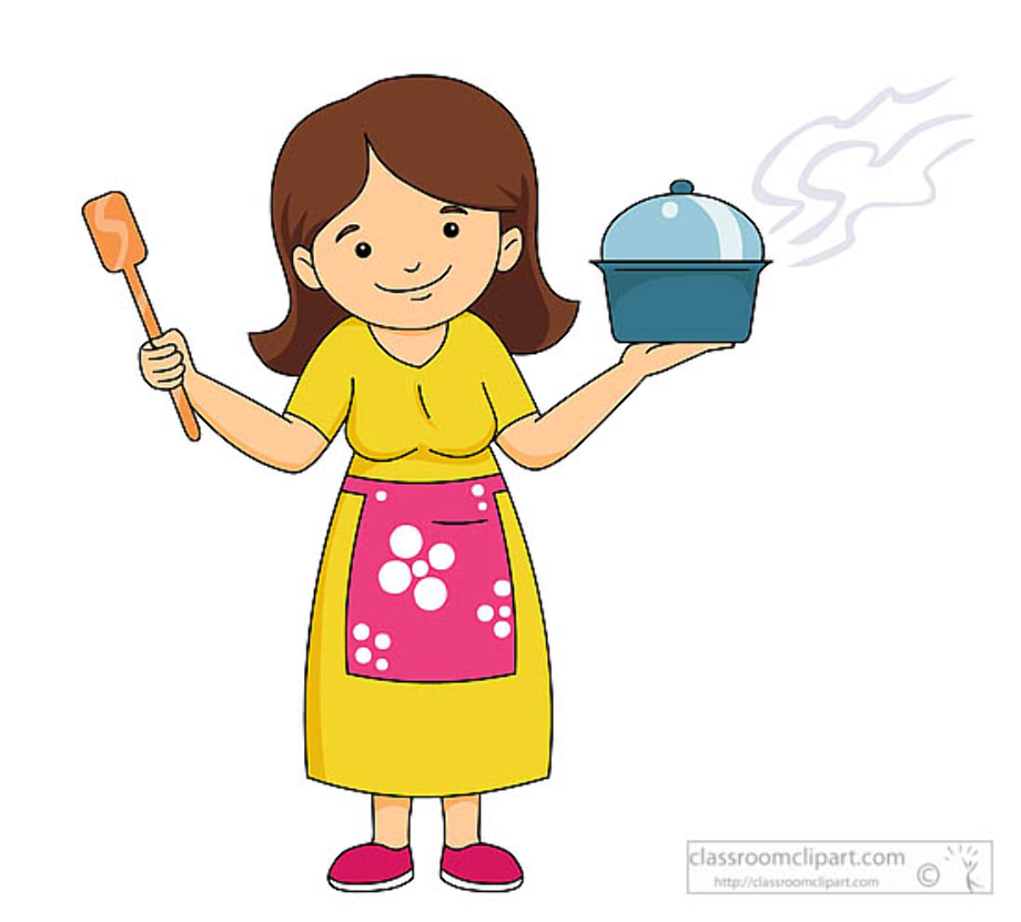 kitchen clipart mother