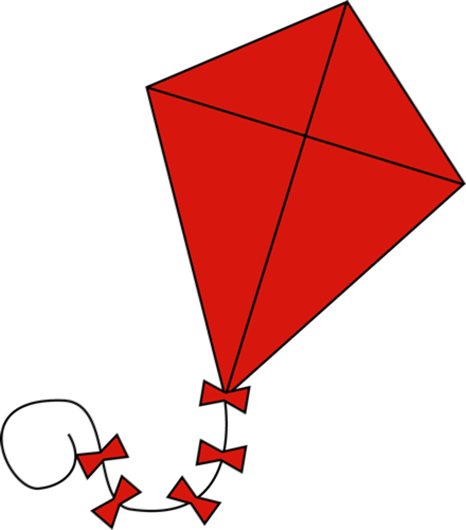 kite clipart red