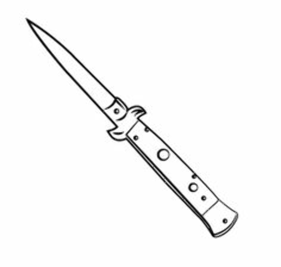 knife clipart switchblade