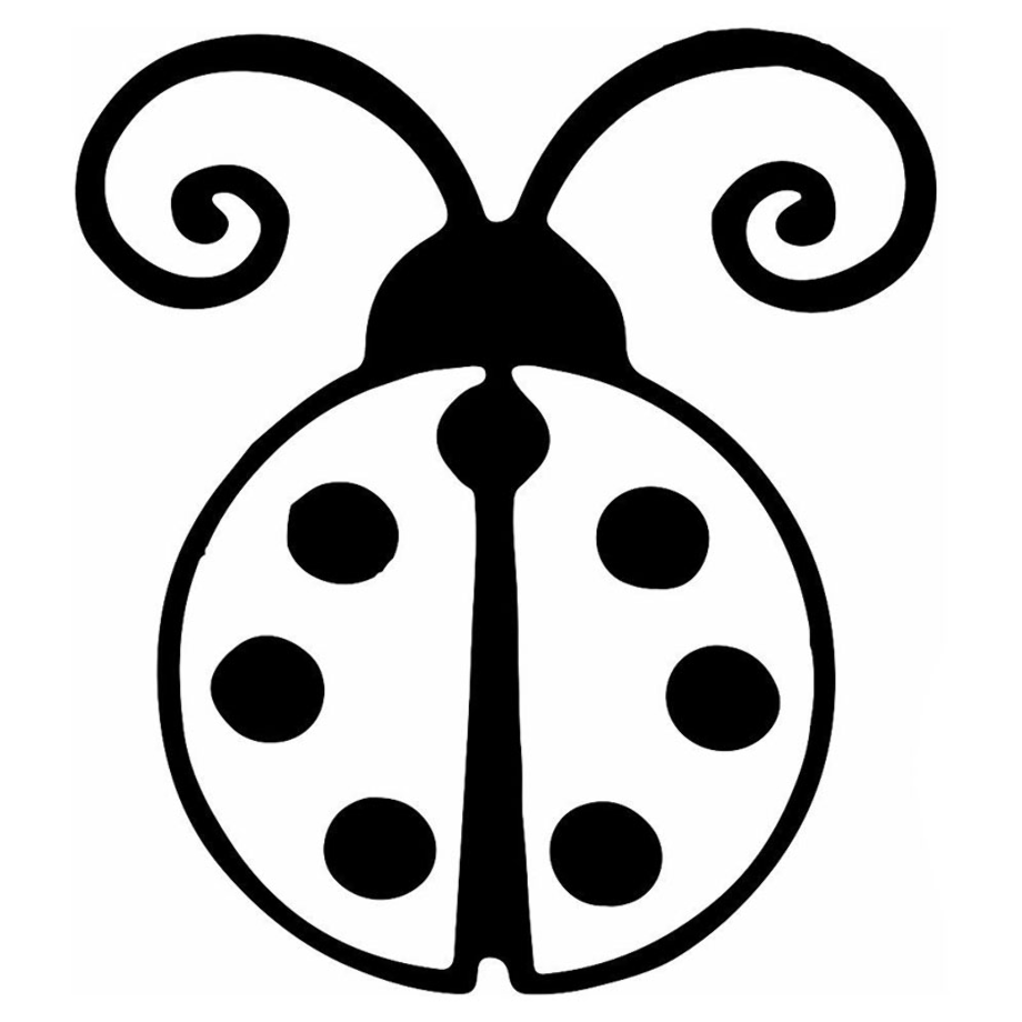 ladybug clipart outline