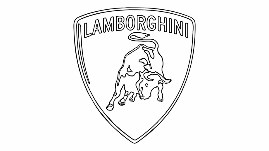 lamborghini logo drawing