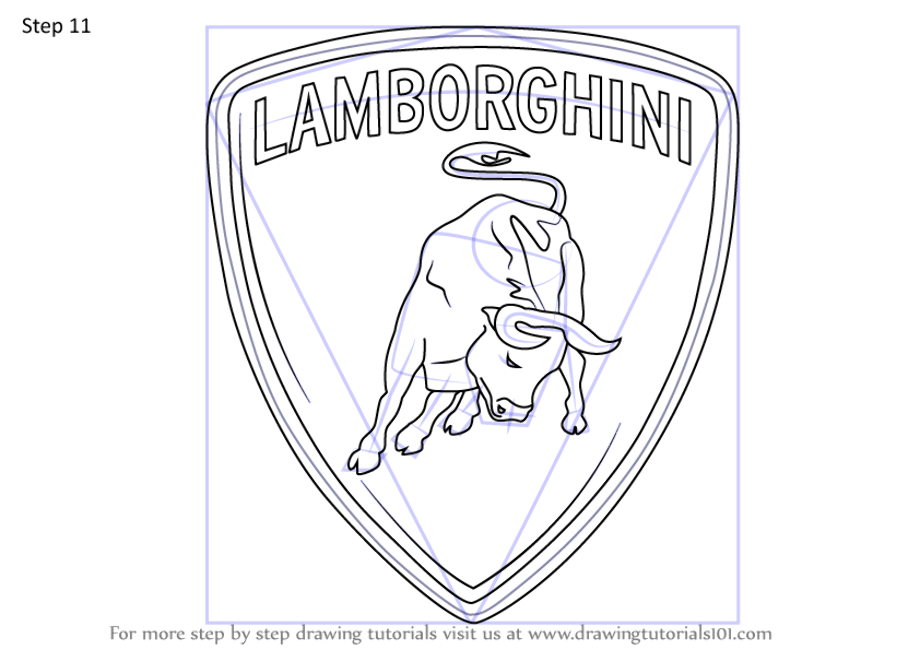 Download High Quality lamborghini logo sketch Transparent PNG Images