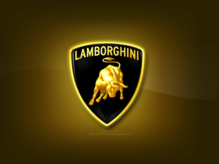 lamborghini logo neon