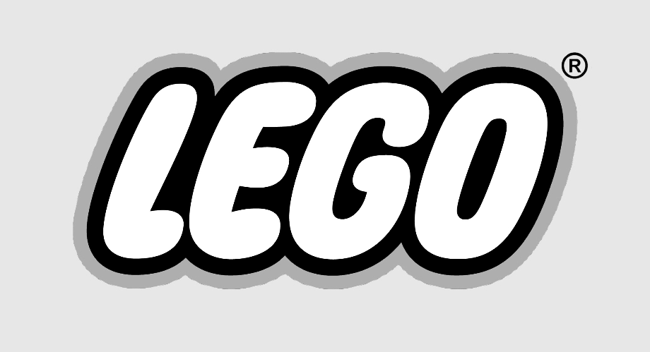 lego logo white