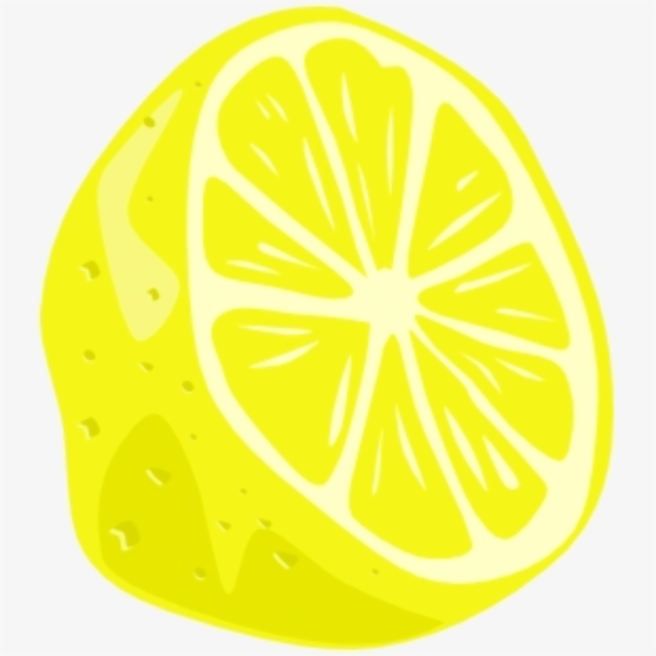 lemon clipart half