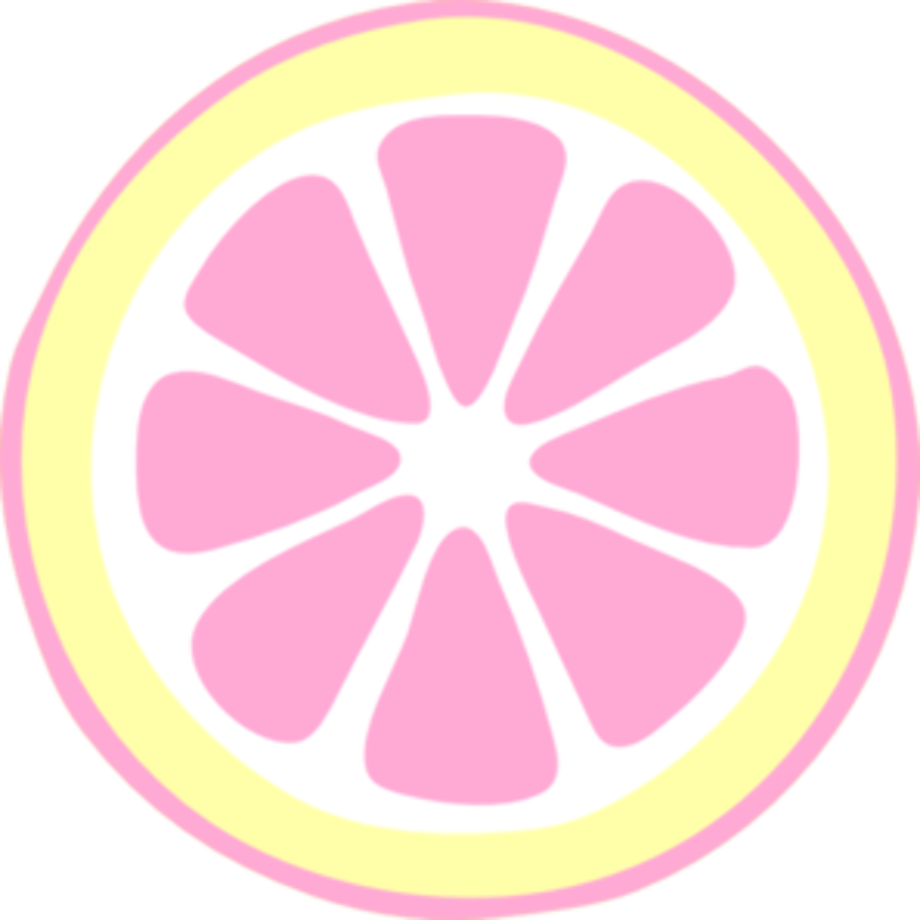 lemon clipart pink