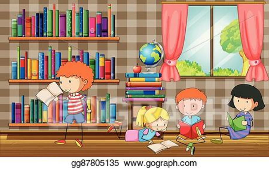 library clipart inside
