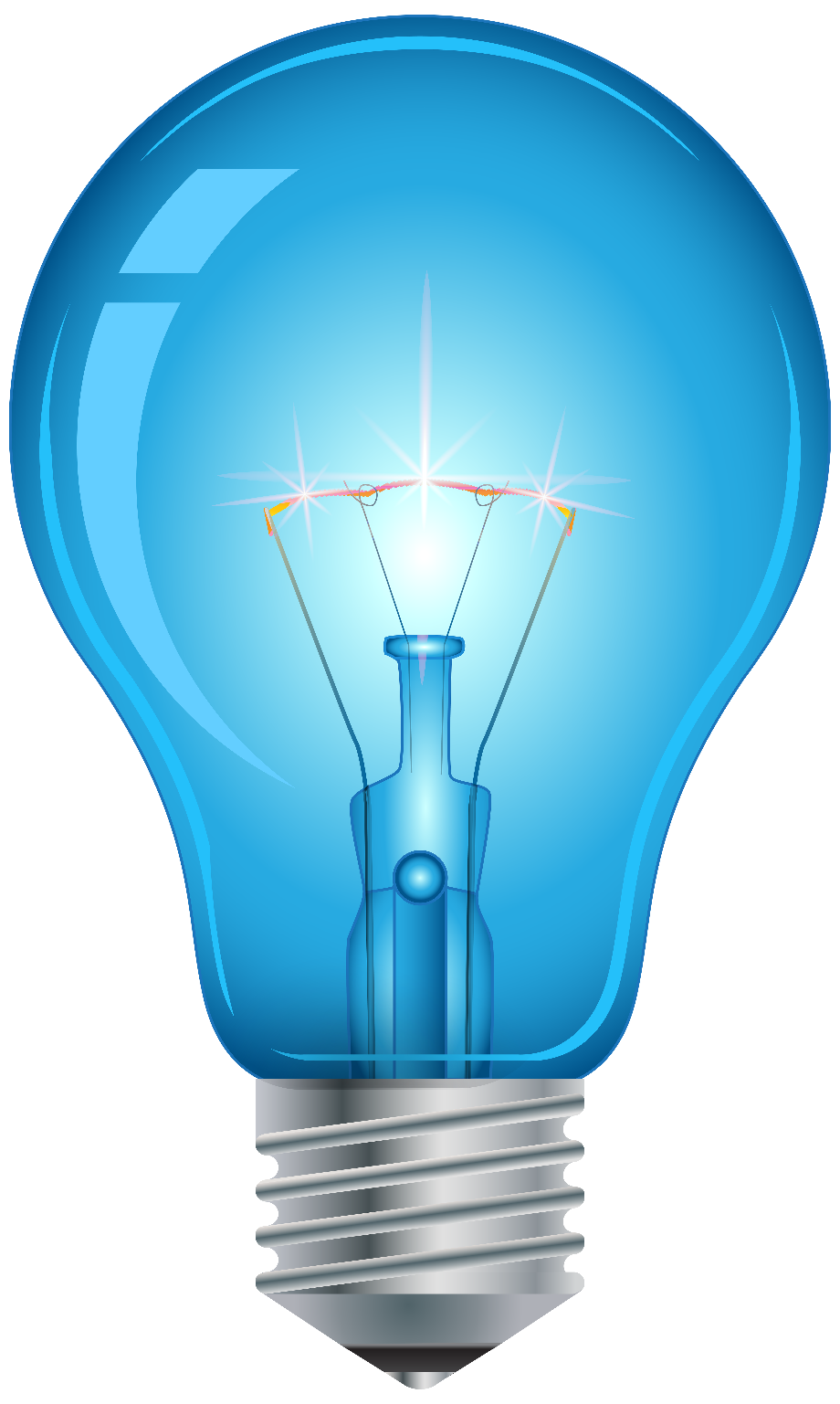 Download High Quality light bulb clipart blue Transparent PNG Images