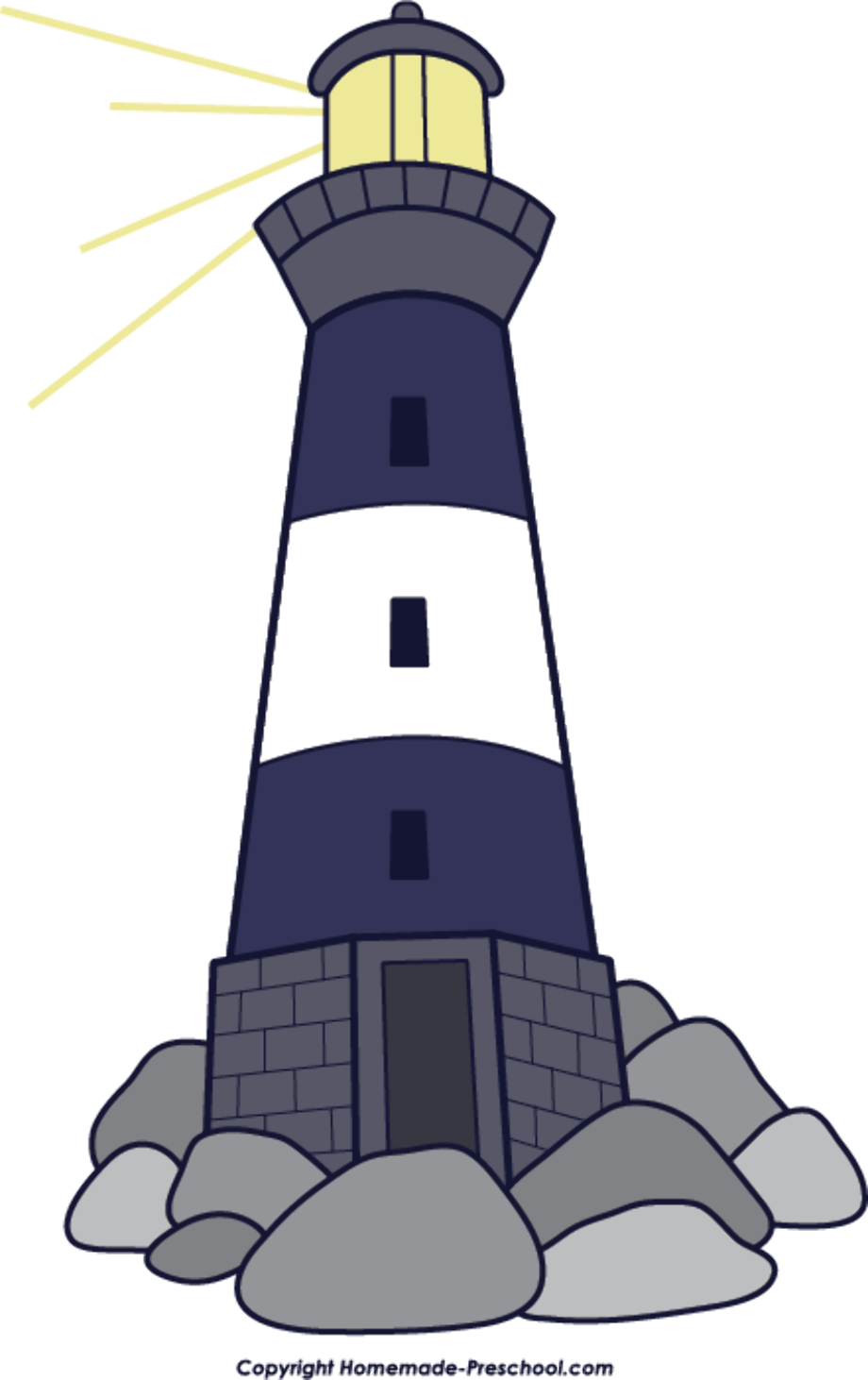 lighthouse clipart beach