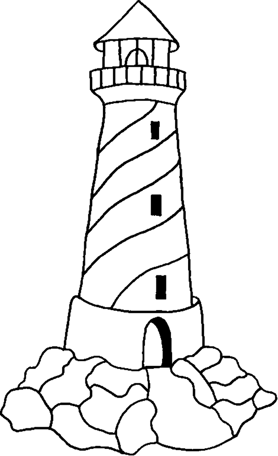 Download High Quality lighthouse clipart outline Transparent PNG Images