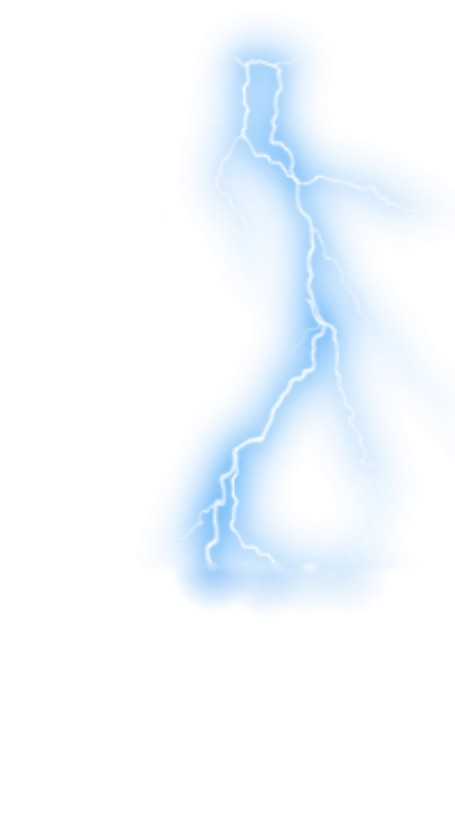 lightning transparent blue