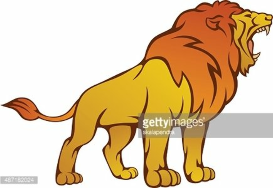 lion clipart angry