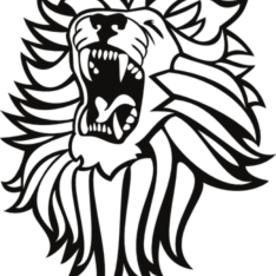 Download High Quality lion clipart black and white roaring Transparent ...