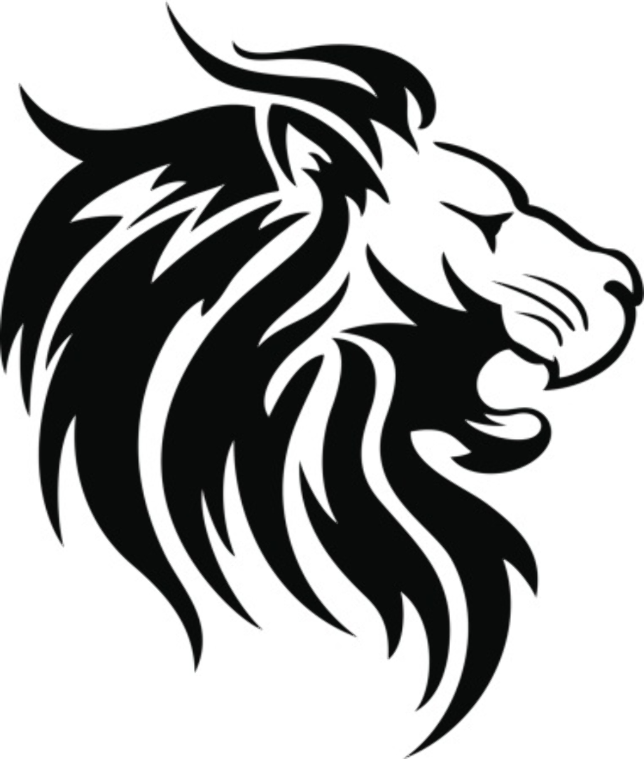Download High Quality lion clipart black and white simple Transparent ...