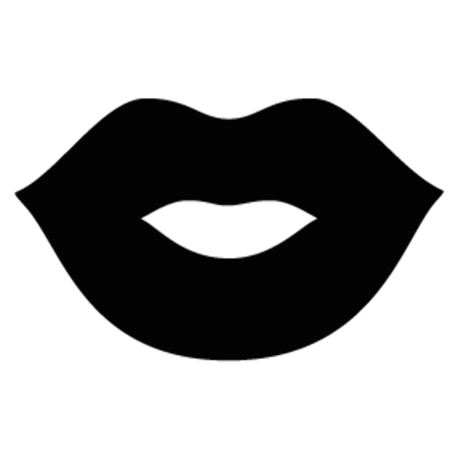 lips clipart silhouette