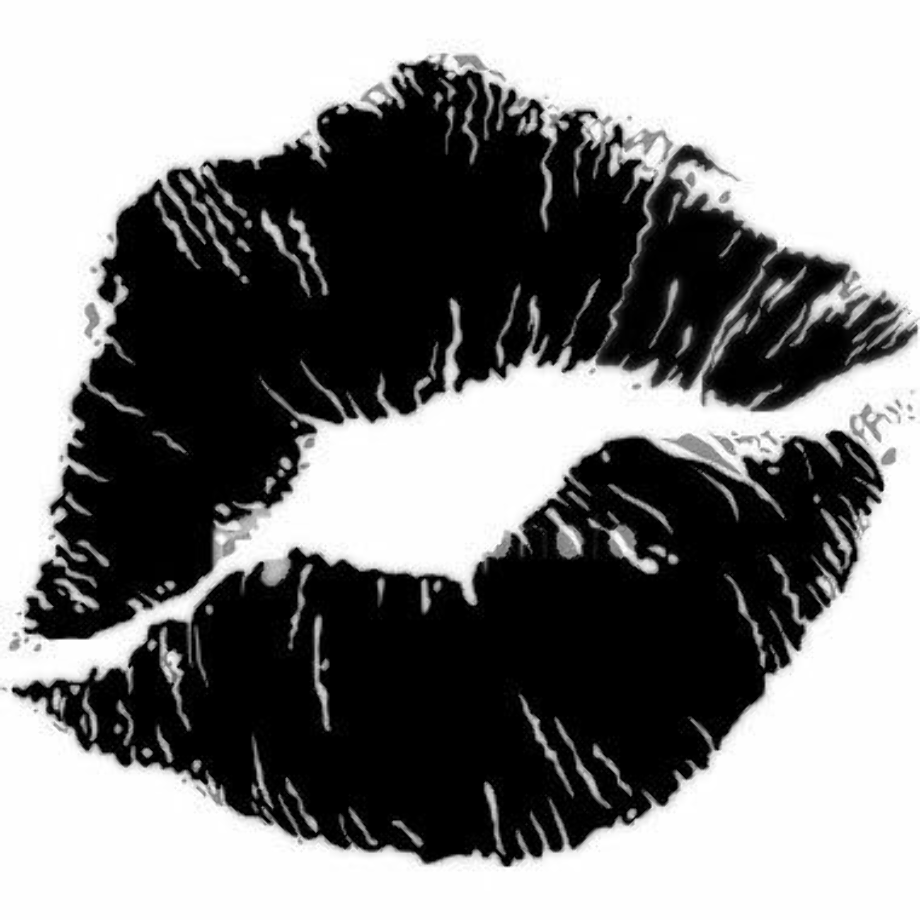 Черно белые поцелуев губами 33 фото