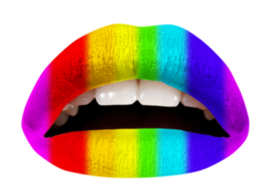 Download High Quality lips clipart rainbow Transparent PNG Images - Art