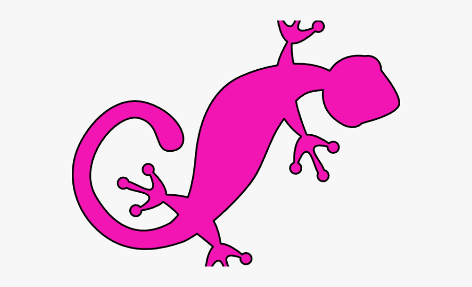 lizard clipart pink
