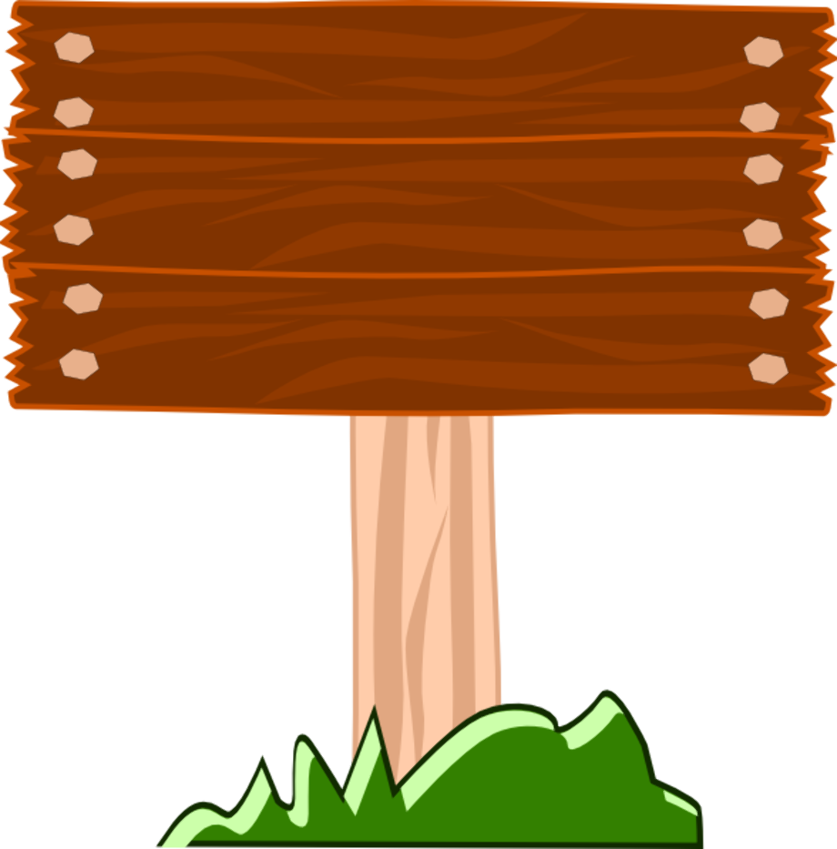 log clipart clip art cartoon wooden road sign vector