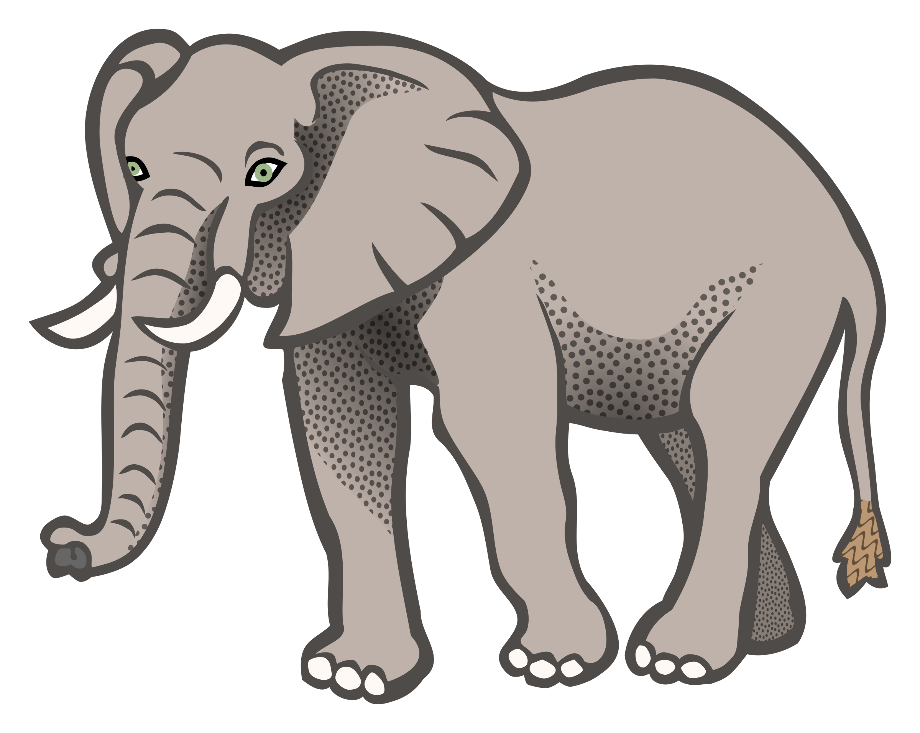 log clipart elephant with