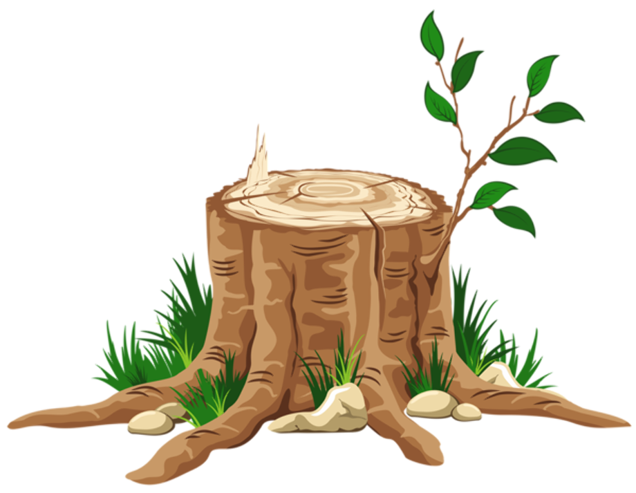 log clipart stump