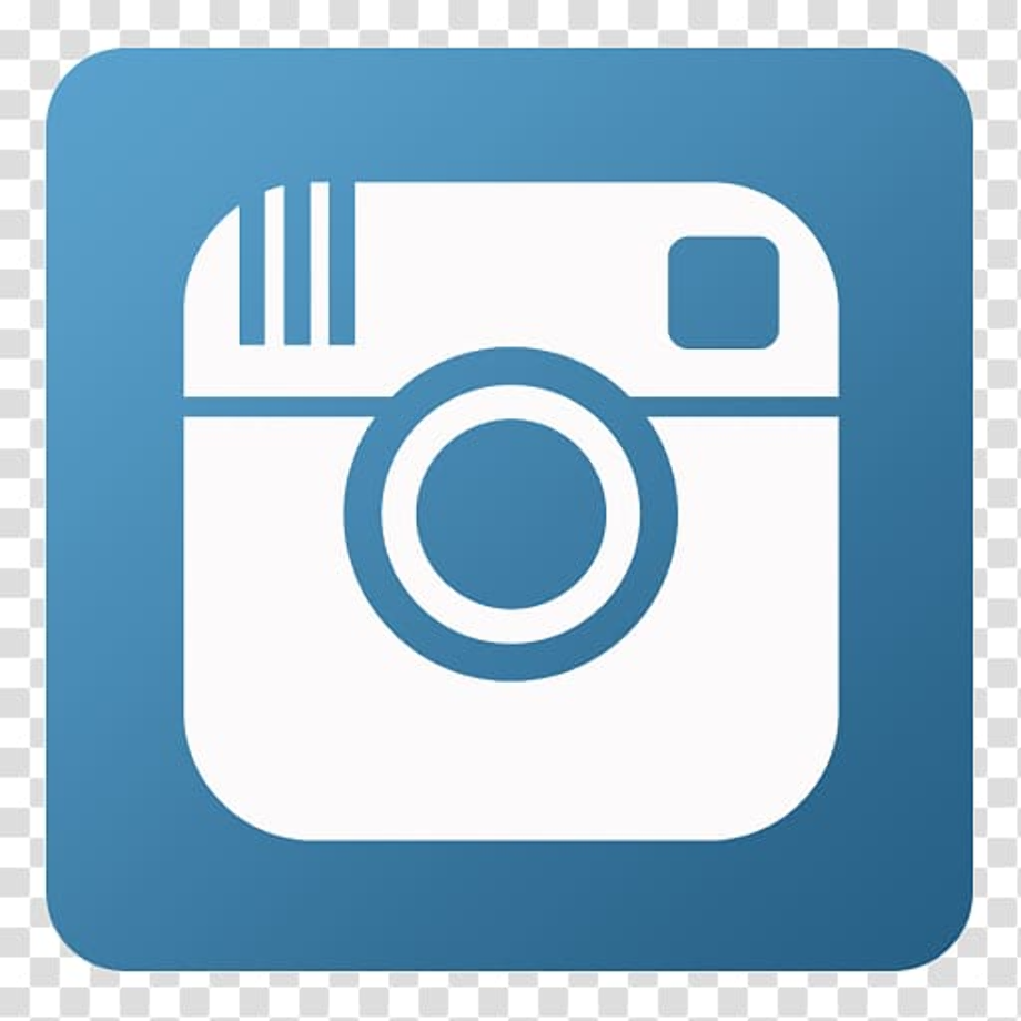instagram transparent logo blue