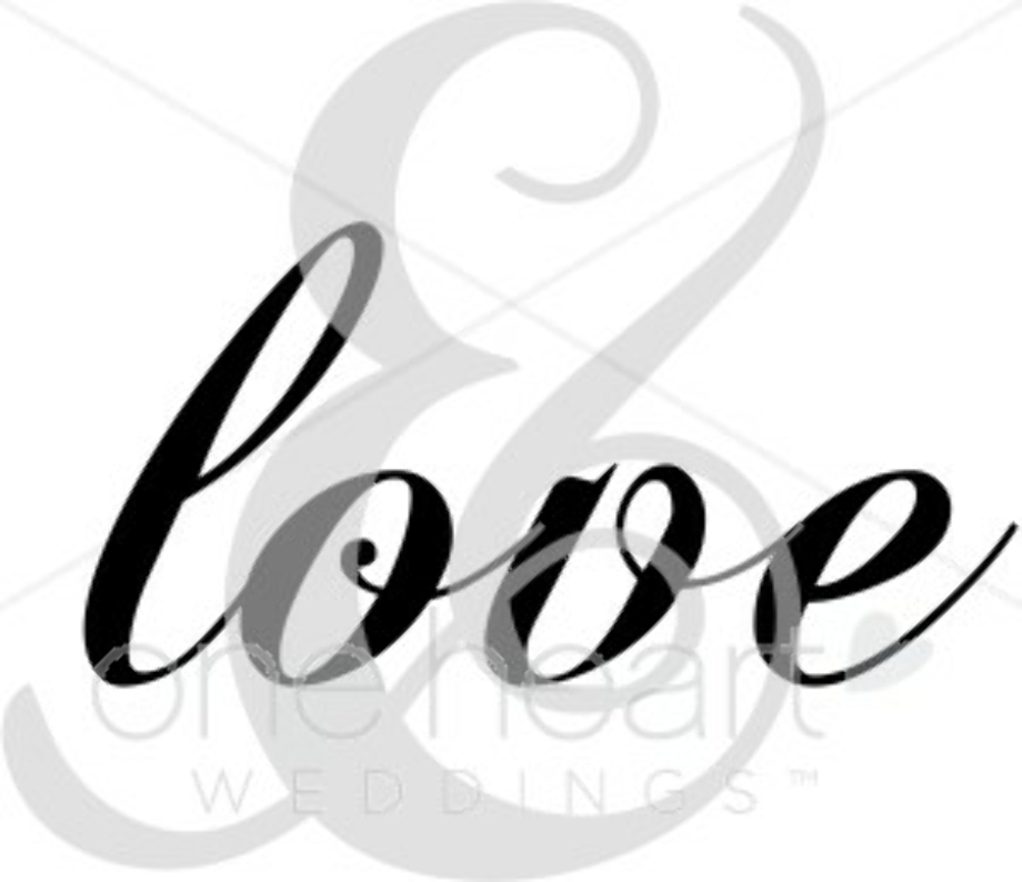 love clipart calligraphy