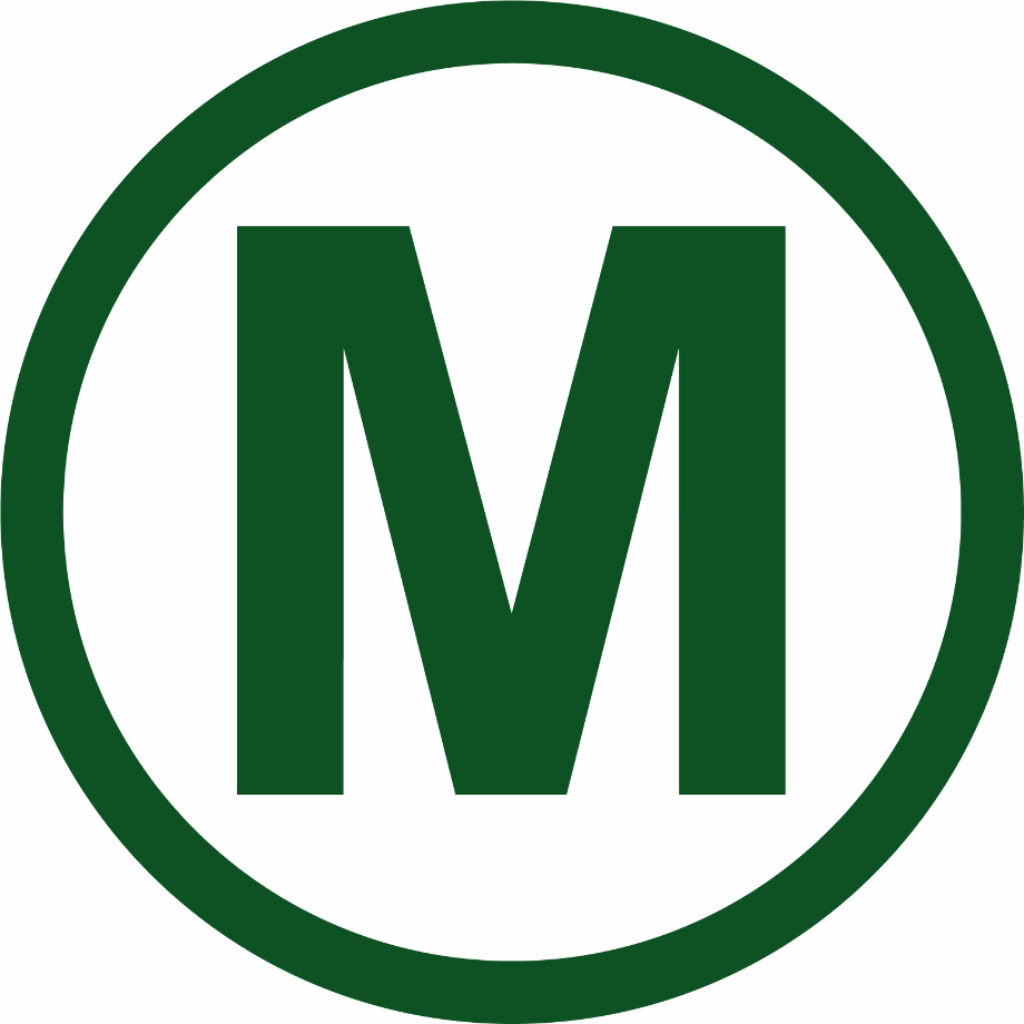 m logo green